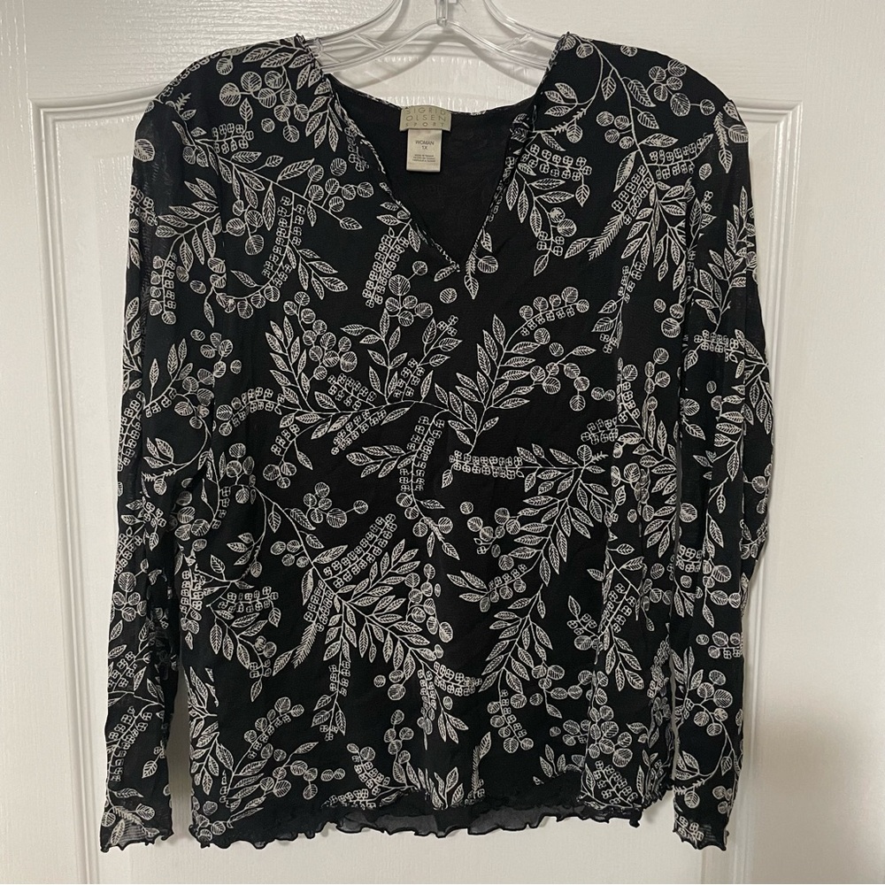 Sigrid Olsen Sport Blouse Top 1X